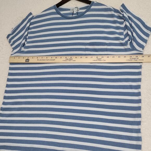 Peter Millar Crown Sport Shirt Mens‎ XL Performance Tee Striped Indigo Blue NWOT - Picture 7 of 13
